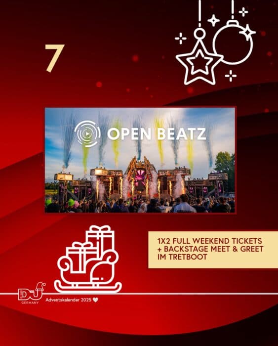 1x2 Open Beatz Full Weekend Tickets + Backstage Meet & Greet im Tretboot