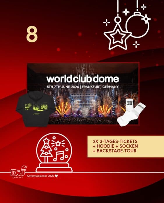 2x3 World Club Dome Tages-Tickets + Hoodie + Socken + Backstage-Tour